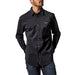 Mens Teams Black Dress Shirt
