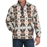 Mens Aztec Fleece Pullover