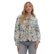 Womens Blue Combo Jacket
