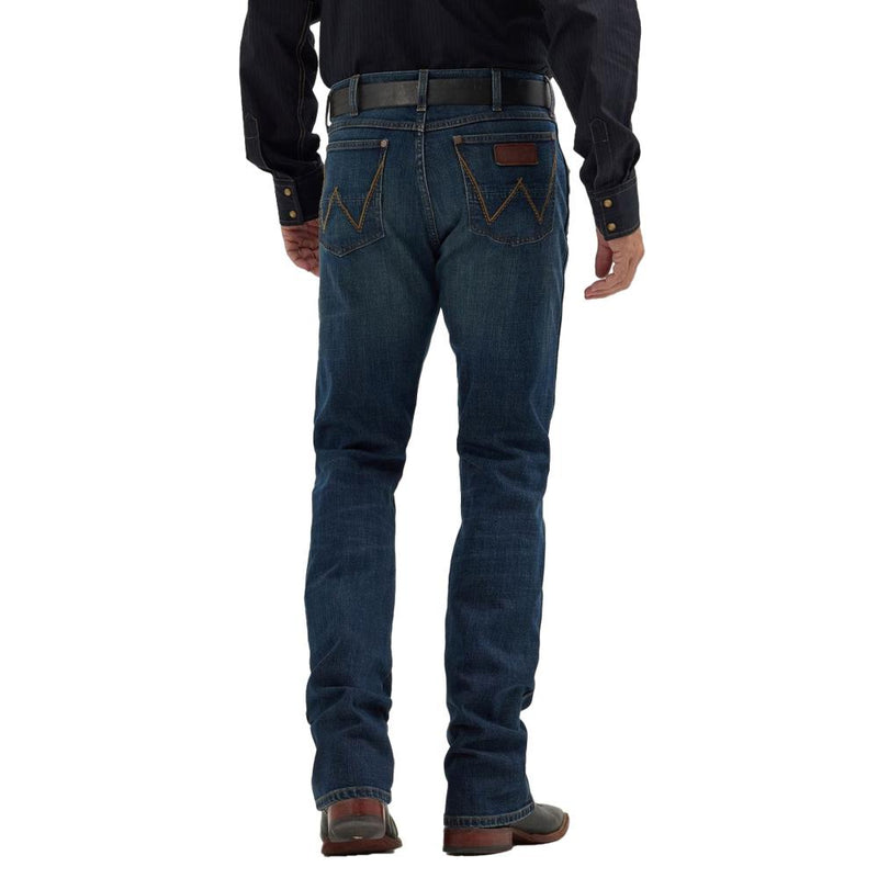 Mens Retro Slim Fit Bootcut Jeans