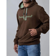 Mens Brown Fast Talker Hoodie