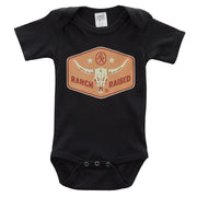 Infant Boys Longhorn Black Onesie