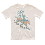 Boys Let's Rodeo Oatmeal Tee