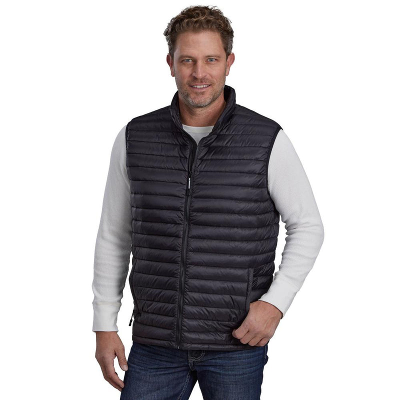 Mens Black Ligtweight Crushable Vest