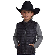 Boys Black Puffer Vest