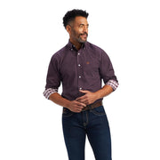 Mens Dylen Claret Fitted Shirt