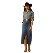 Womens Jazmine Delia Denim Long Skirt