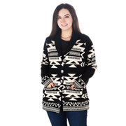 Black Ivory Aztec Cardigan
