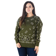Olive Bandana Sweater
