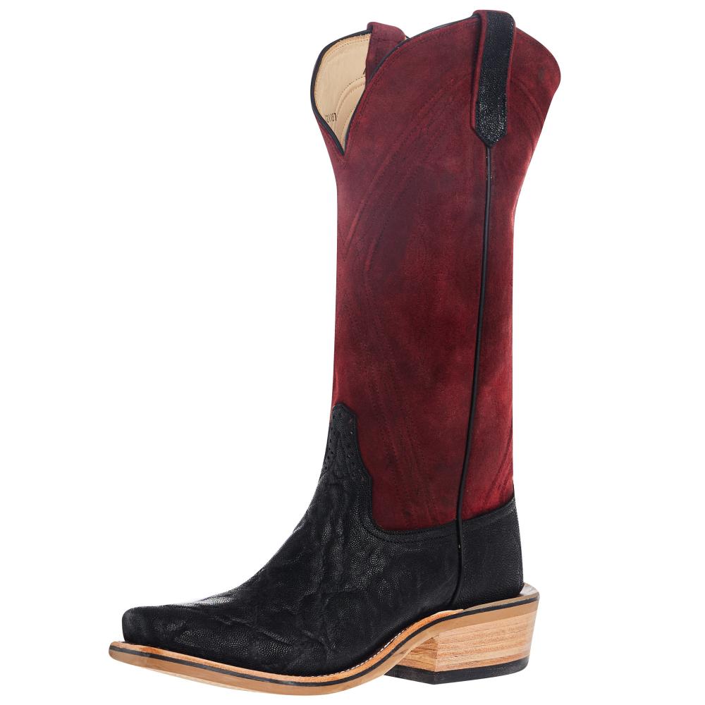 Rios Of Mercedes Men`s NRS Ride Ready Black Elephant Vamp 15in Red Hot