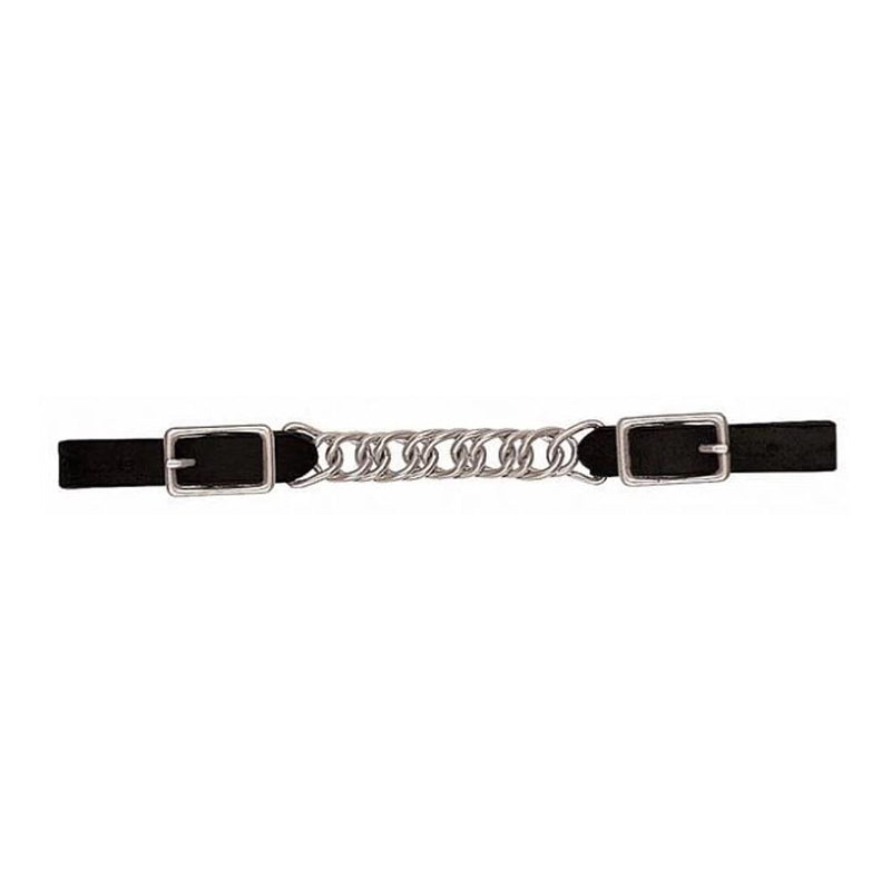 Black 4 /2in Single Flat Chain Curb Strap