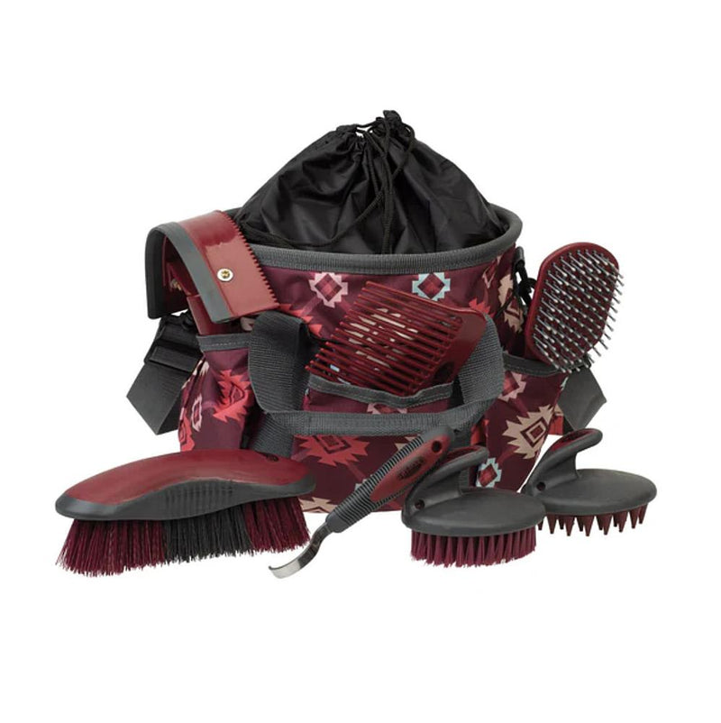 Plaid Aztec Tote Groom Kit