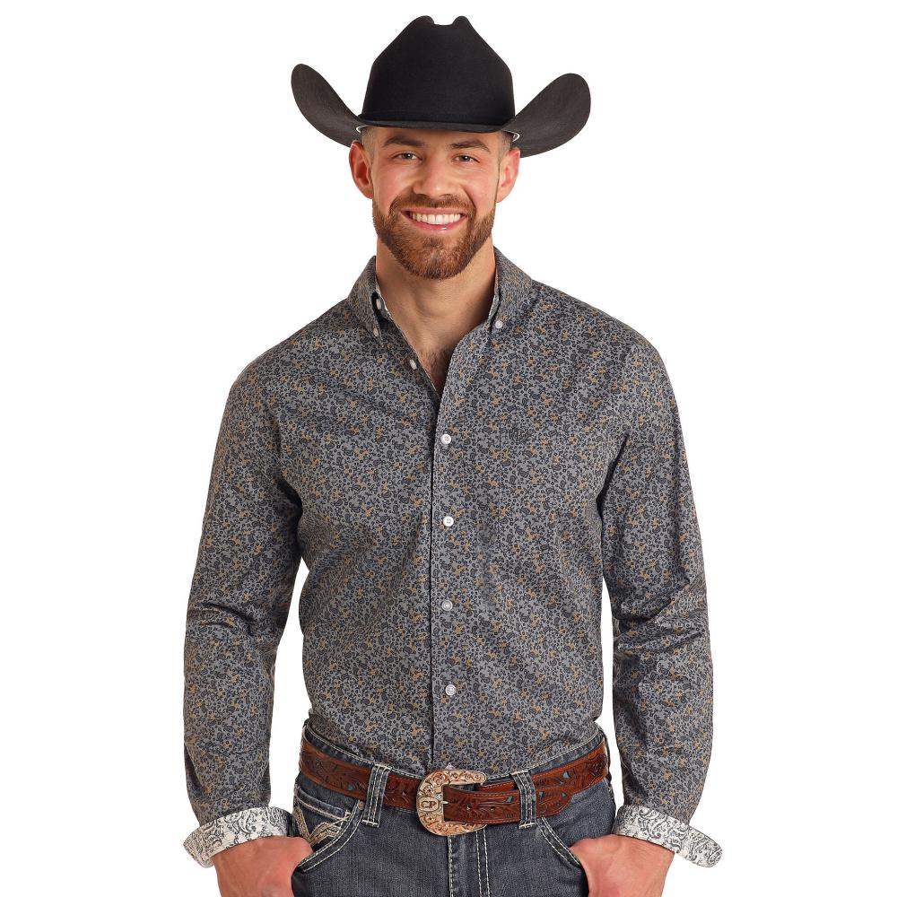 Paisley Printed Button Down Shirt