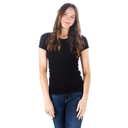 Womens Tack Hack Black Equitation Short Sleeve Tech Tee