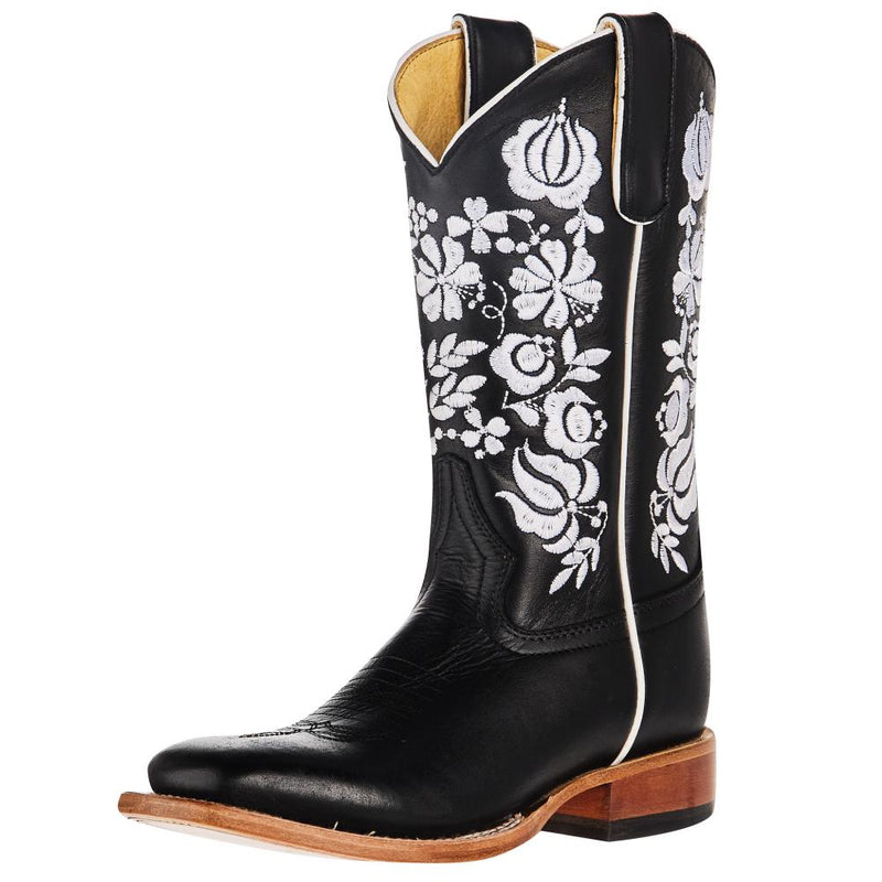Dylan Black Water Square Toe Cowgirl Boot