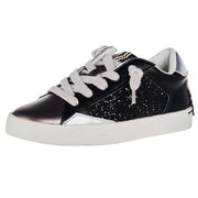 Toddlers Ruby Black Glitter Sneaker