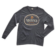 NRS Ranch Oval Logo Coal Long Sleeve Tee