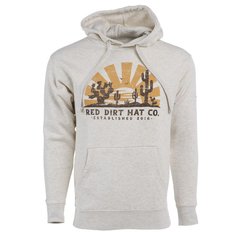 Mens Oatmeal Day Break Hoodie