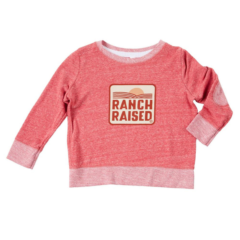 Boys Raised Red Crewneck