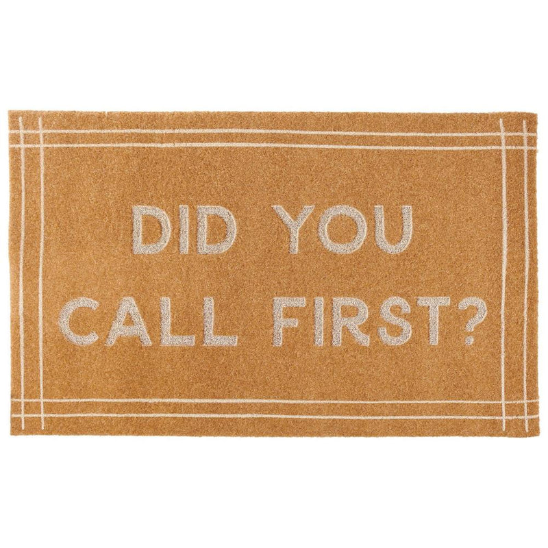 Did You Call First Door Mat