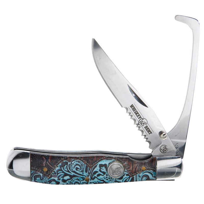 Tooled Country Hoofpick Knife