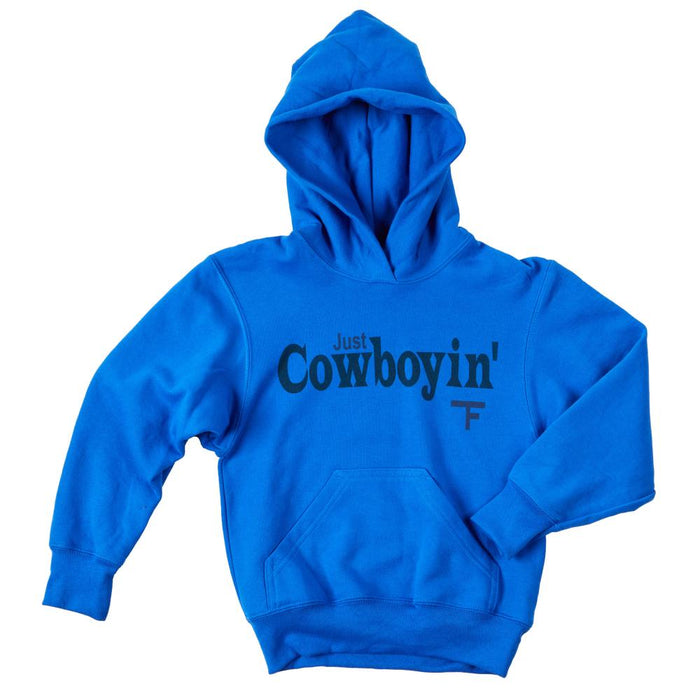 Boys Just Cowboyin Blue Hoodie