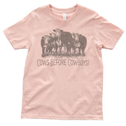 Girls Cows Before Cowboys Tee