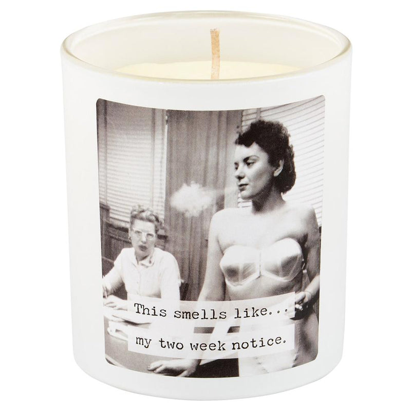 Two Week Notice Candle