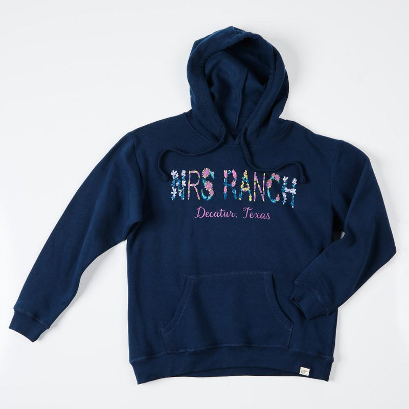 NRS Ranch Navy Floral Print Hoodie