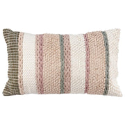 Striped Cottage Throw Pillow