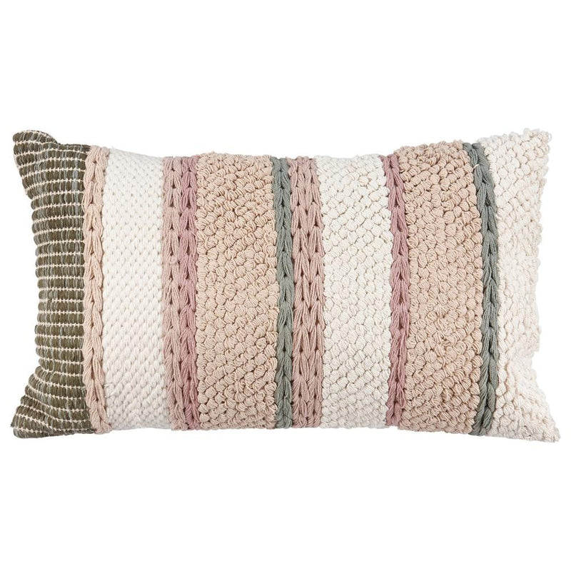 Striped Cottage Throw Pillow
