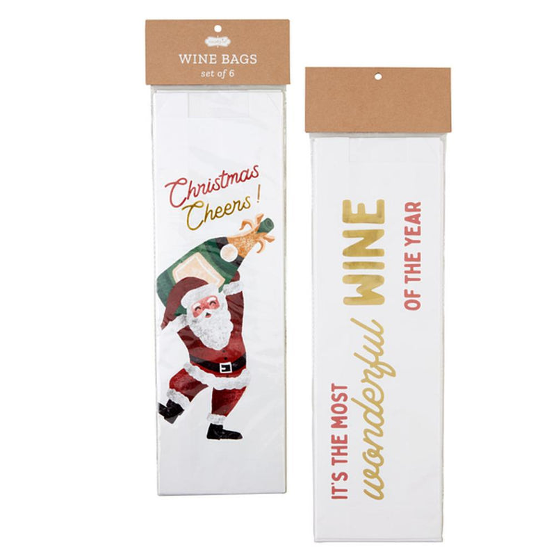 Christmas Cheer Paper Wine Bag