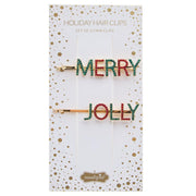 Merry/Jolly Hair Clips