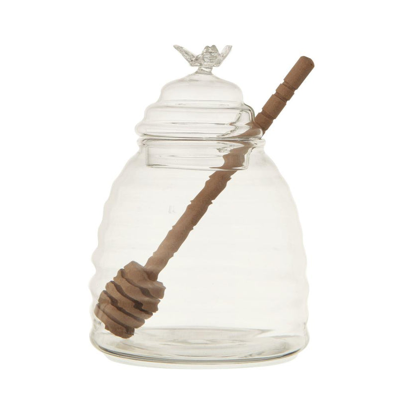 Honey Jar With Honey Dipper