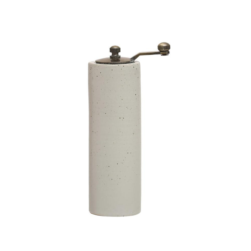 Stoneware Salt/Pepper White Grinder