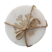 Marble Snowflake Inlay Coasters