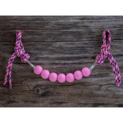 Bubblegum Pink Silicone Beaded Curb Strap