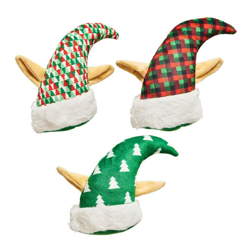 Holiday Elf Hat Dog Toy
