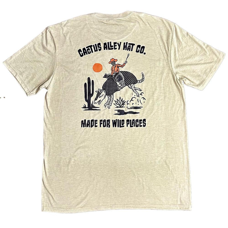Buckin Dillo Tan Tee