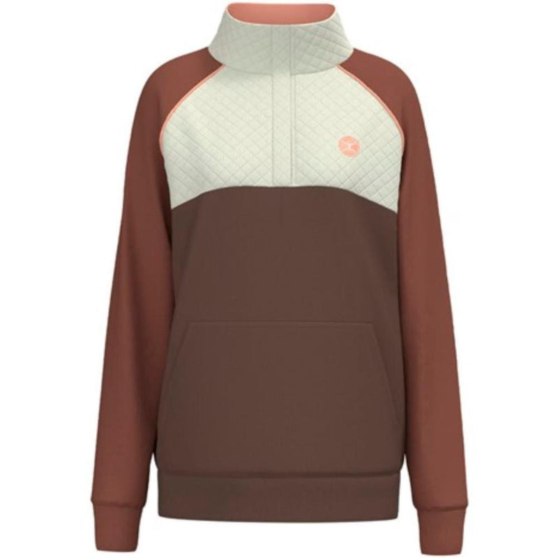 Women's Pink/Cream 1/4 Zip Pullover