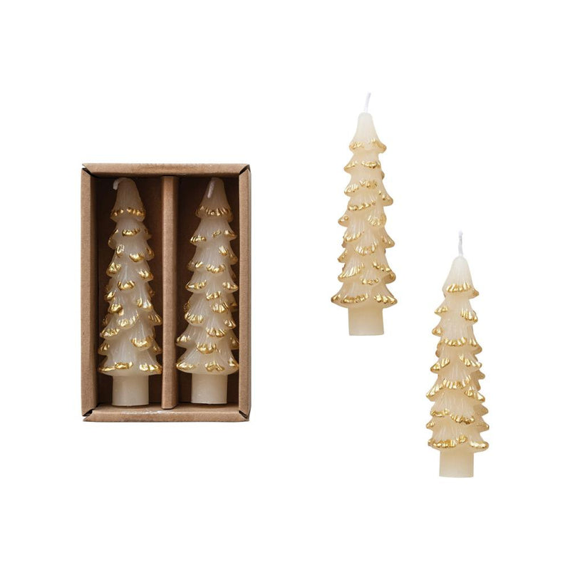 Small Unscented Eggnog Tree Candle