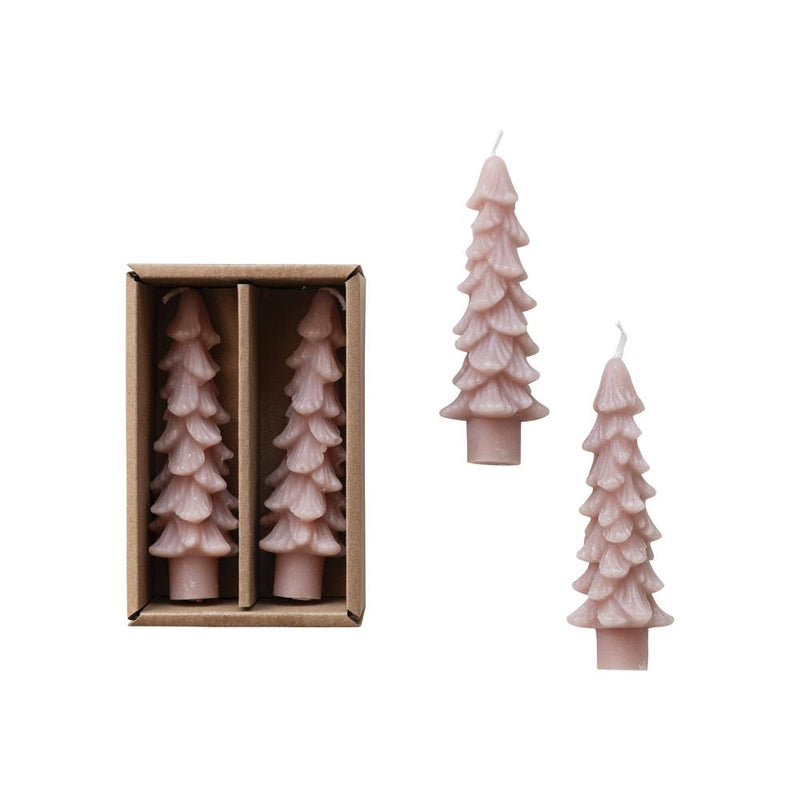 Small Unscented Khaki Tree Candle