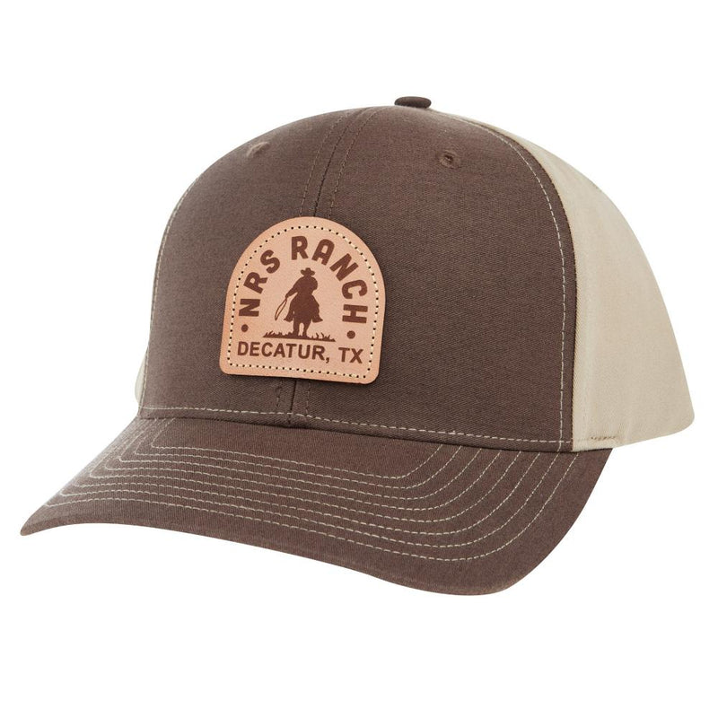 Ranch Leather Patch Brown/Khaki Cap
