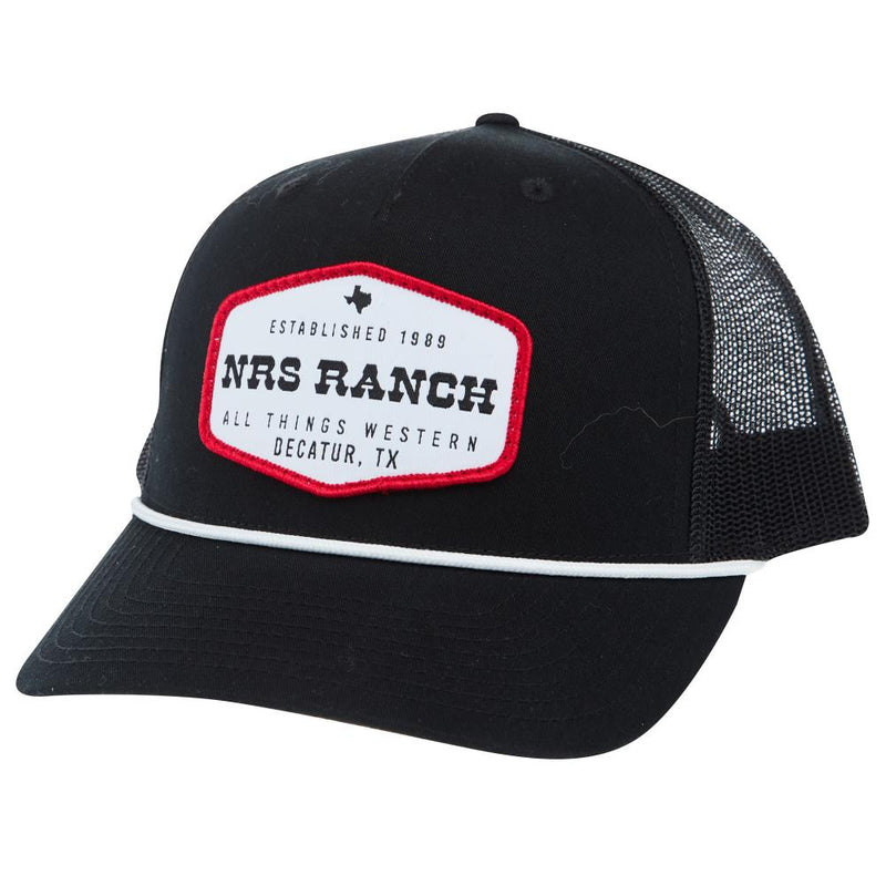 Ranch Black/White Rope Cap