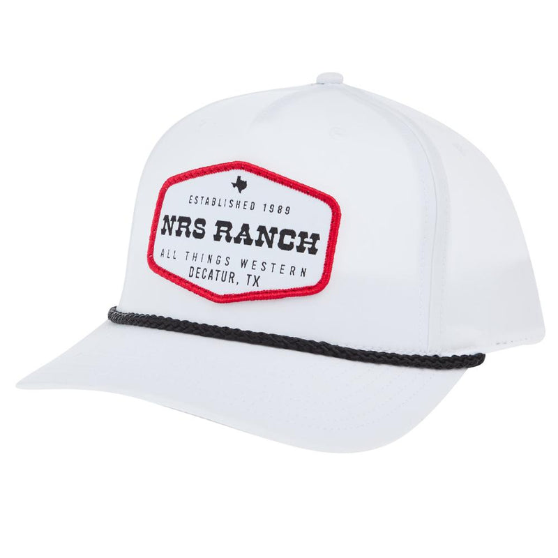 Ranch White/Black Rope Cap