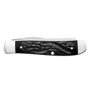 Case Jigged Rough Black Synthetic - Mini Trapper