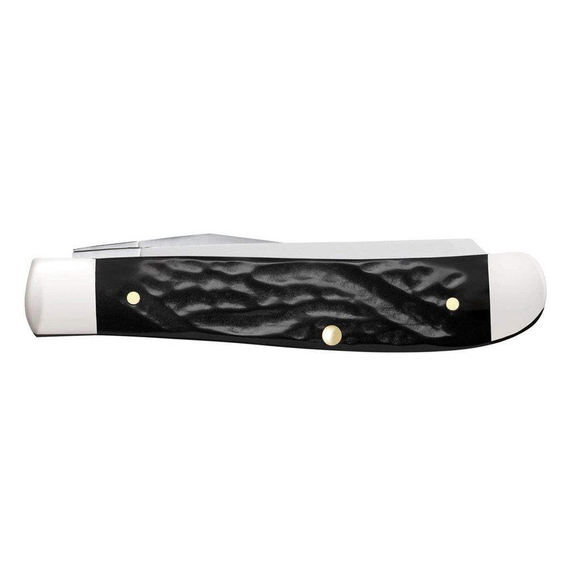 Case Jigged Rough Black Synthetic - Mini Trapper