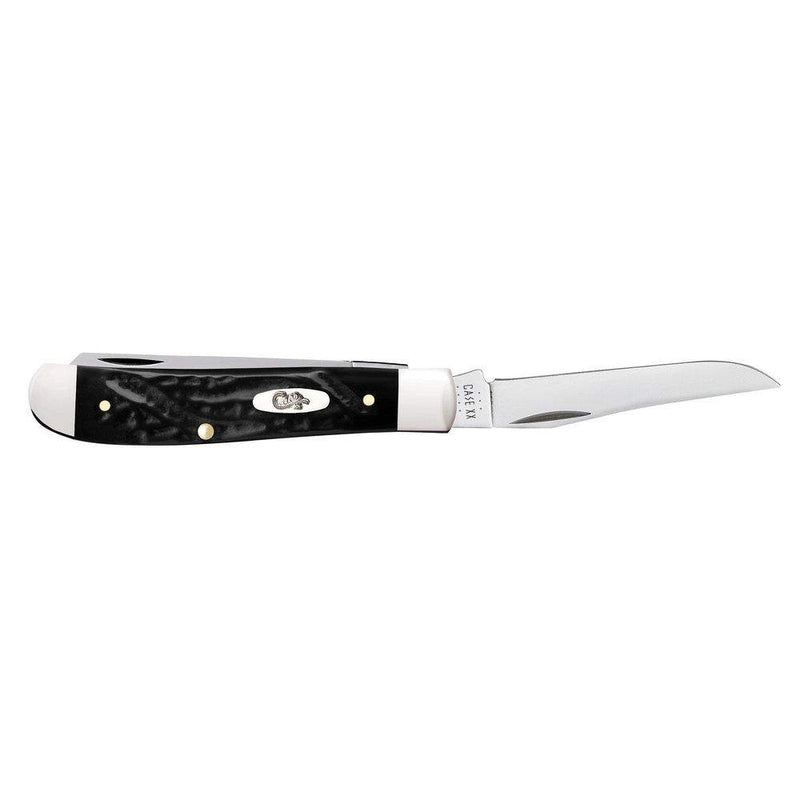 Case Jigged Rough Black Synthetic - Mini Trapper