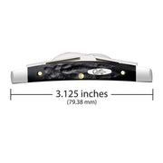Case Jigged Rough Black Synthetic - Small Congress