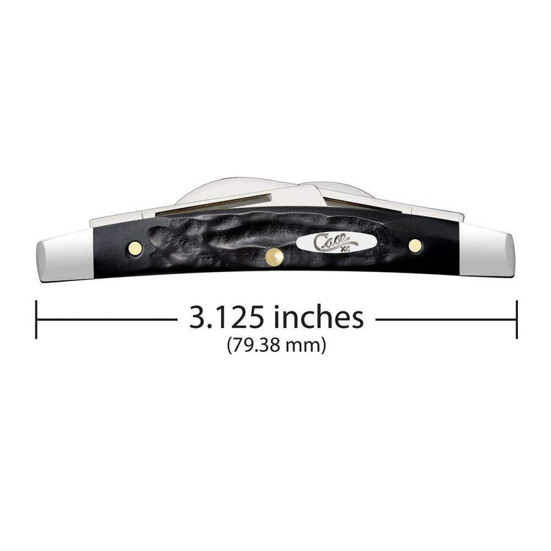 Case Jigged Rough Black Synthetic - Small Congress